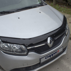 Дефлектор капоту (EuroCap) для Renault Logan II 2013-2022 рр