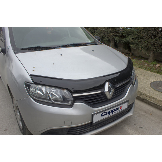 Дефлектор капоту (EuroCap) для Renault Logan II 2013-2022 рр