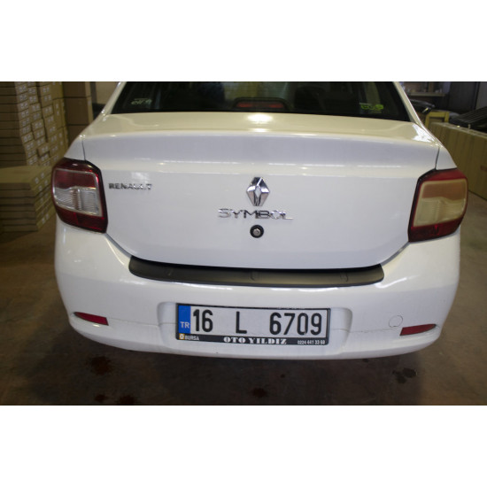 Накладка на задній бампер EuroCap (ABS) для Renault Logan II 2013-2022 рр