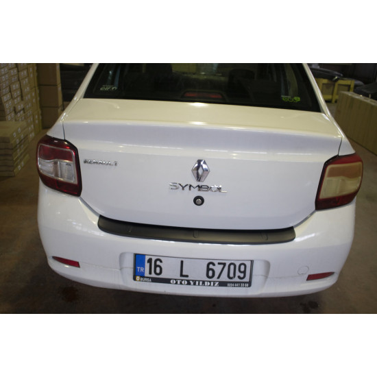 Накладка на задній бампер EuroCap (ABS) для Renault Logan II 2013-2022 рр