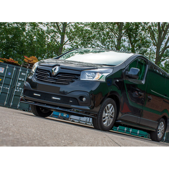 Передня лип накладка (ABS) для Opel Vivaro 2015-2019 рр