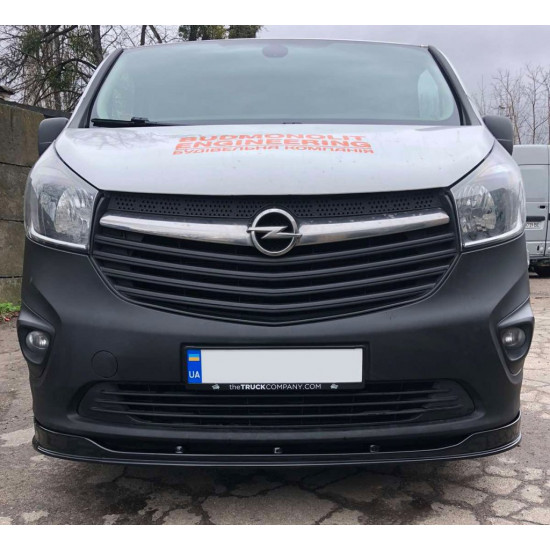 Передня лип накладка (ABS) для Opel Vivaro 2015-2019 рр