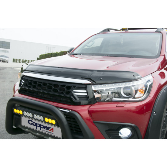 Дефлектор капота 2015-2020 (EuroCap) для Toyota Hilux рр