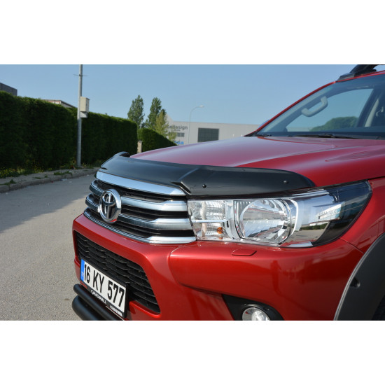 Дефлектор капота 2015-2020 (EuroCap) для Toyota Hilux рр