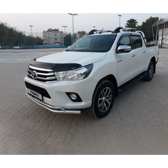 Дефлектор капота 2015-2020 (EuroCap) для Toyota Hilux рр