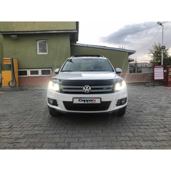 Дефлектор капоту (EuroCap) для Volkswagen Tiguan 2007-2016 рр