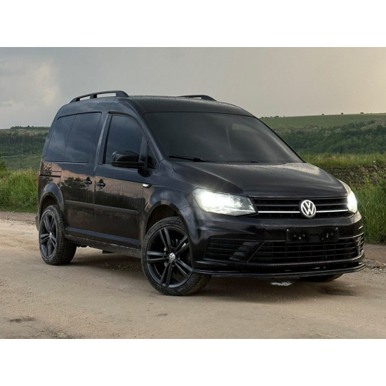 Передня лип накладка (ABS) для Volkswagen Caddy 2015-2020 рр