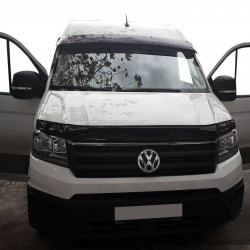 Козирьок на лобове скло (чорний глянець, 5мм) для Volkswagen Crafter 2017-2024 рр