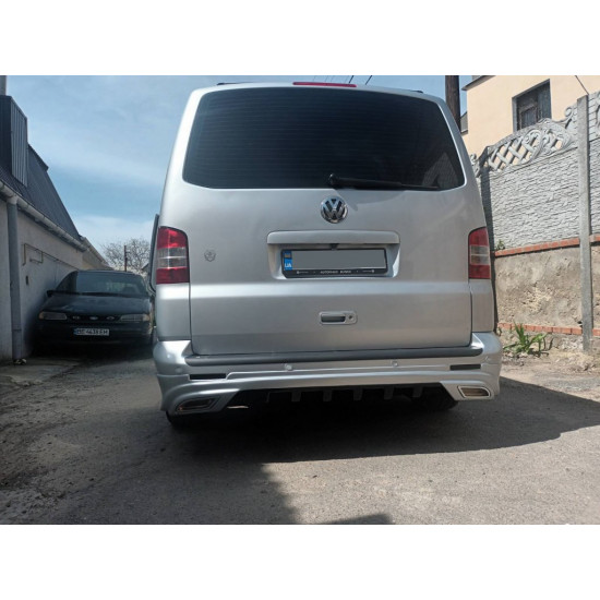 Накладка на задній бампер EuroCap (ABS) для Volkswagen T5 Transporter 2003-2010 рр