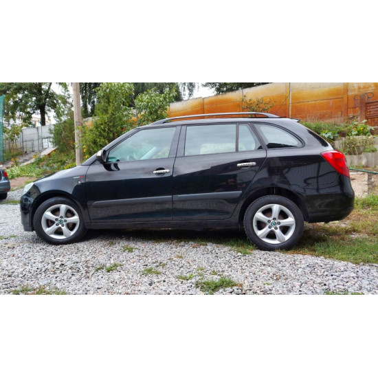 Накладки на ручки ДЕКОР (2 шт., нерж) для Skoda Roomster 2007-2024 рр