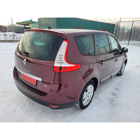 Накладка на задній бампер DDU (ABS) для Renault Scenic/Grand 2009-2016 рр