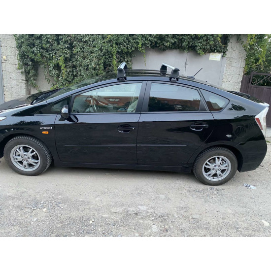 Перемички на гладку дах (2 шт, Asaf V4) для Toyota Prius 2009-2015 рр