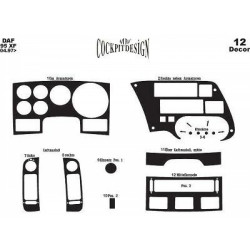 Накладки на панель (під дерево) для DAF 95XF 1997-2002 рр