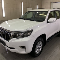 Рейлінги турецька дизайн (Чорні, 2 шт) пластикові ніжки для Toyota Land Cruiser Prado 150