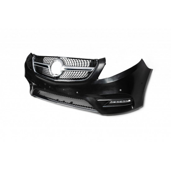Передня решітка Diamond (для Vito W447) для Mercedes Vito / V-class W447 2014-2024 рр Передня решітка Diamond (для Vito W447) для Mercedes Vito / V-class W447 2014-2024 рр