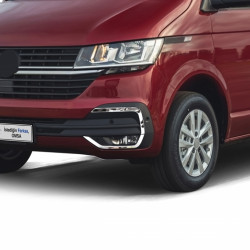 Накладки на противотуманки 2019-2024 (4 шт, нерж) для Volkswagen T6