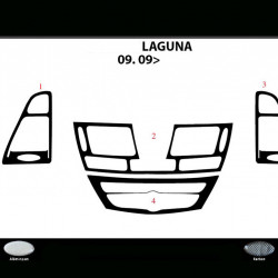 Накладки на панель (Meric, Туреччина) дерево для Renault Laguna 2007-2015 рр