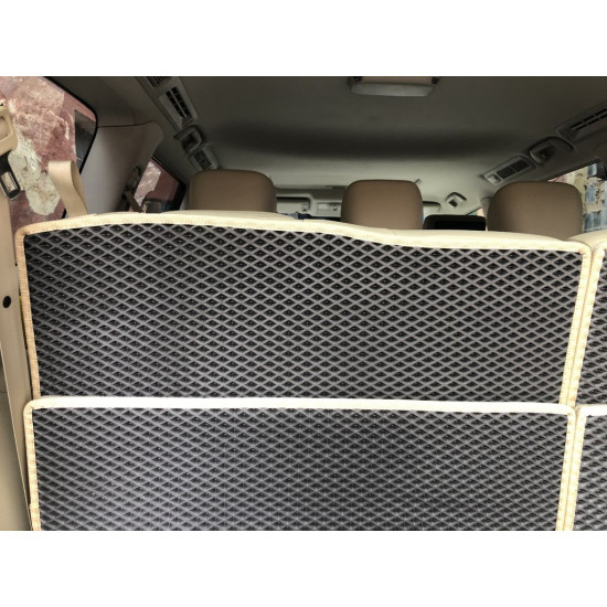 Килимок багажника 5 частин (EVA, чорний) для Nissan Patrol Y62 2010-2024 рр