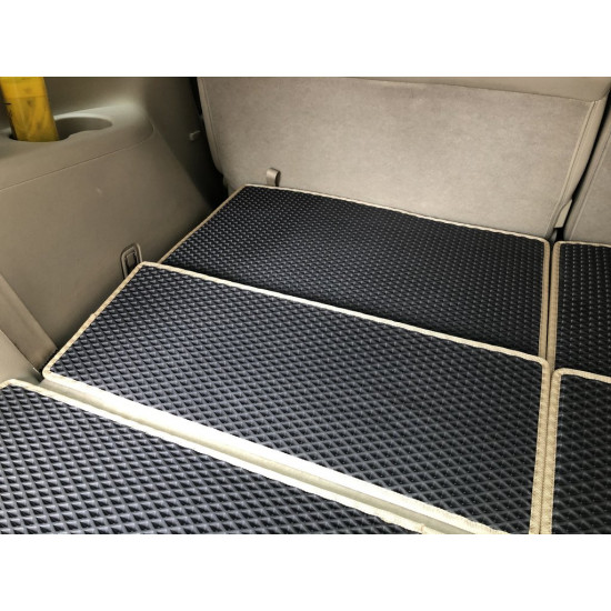 Килимок багажника 5 частин (EVA, чорний) для Nissan Patrol Y62 2010-2024 рр