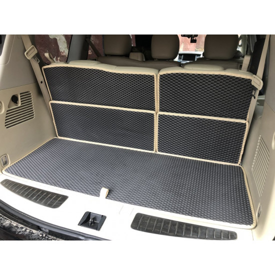 Килимок багажника 5 частин (EVA, чорний) для Nissan Armada 2016-2024 рр Килимок багажника 5 частин (EVA, чорний) для Nissan Armada 2016-2024 рр
