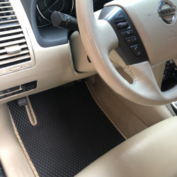 Килимки салону 3 ряди (EVA, чорний) для Nissan Patrol Y62 2010-2024 рр