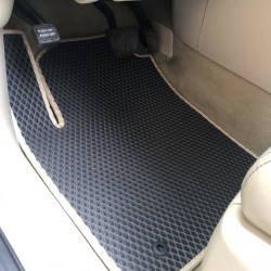 Килимки салону 3 ряди (EVA, чорний) для Nissan Patrol Y62 2010-2024 рр