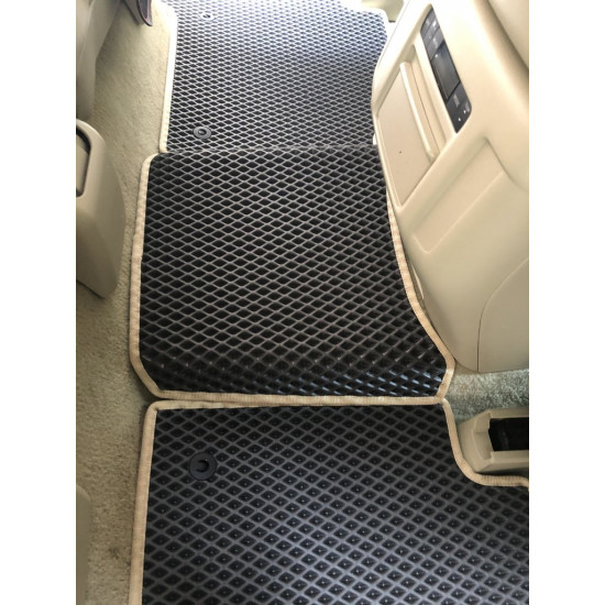 Килимки салону 3 ряди (EVA, чорний) для Nissan Patrol Y62 2010-2024 рр Килимки салону 3 ряди (EVA, чорний) для Nissan Patrol Y62 2010-2024 рр