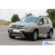 Бічні труби з вставками (2 шт., нерж.) для Renault Duster 2008-2017 рр