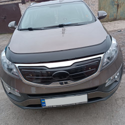 Зимова решітка (верхня) Матова для Kia Sportage 2010-2015 рр