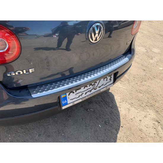 Накладки на задній бампер OmsaLine (нерж.) HB, глянець для Volkswagen Golf 5 Накладки на задній бампер OmsaLine (нерж.) HB, глянець для Volkswagen Golf 5
