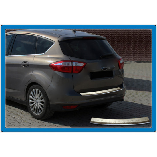 Накладка на задній бампер OmsaLine (нерж.) для Ford C-Max/Grand C-Max 2010-2024 рр