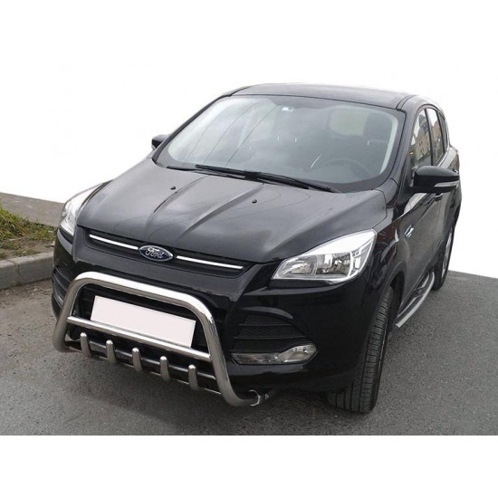 Кенгурятник WT003 (нерж.) для Ford Kuga/Escape 2013-2019 рр