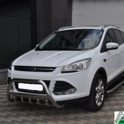 Кенгурятник WT003 (нерж.) для Ford Kuga/Escape 2013-2019 рр