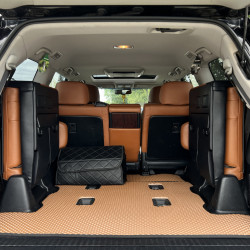 Килимок багажника 2 шт (EVA, 7 місць, цегляний) для Lexus LX570/450d