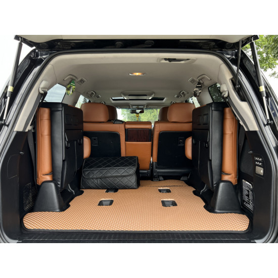 Килимок багажника 2 шт (EVA, 7 місць, цегляний) для Lexus LX570/450d Килимок багажника 2 шт (EVA, 7 місць, цегляний) для Lexus LX570/450d