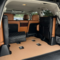 Килимок багажника 2 шт (EVA, 7 місць, цегляний) для Lexus LX570/450d