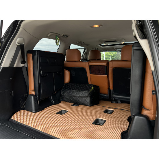 Килимок багажника 2 шт (EVA, 7 місць, цегляний) для Lexus LX570/450d Килимок багажника 2 шт (EVA, 7 місць, цегляний) для Lexus LX570/450d