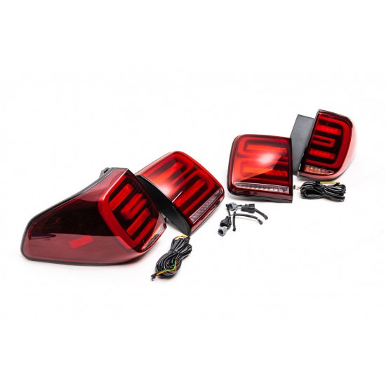 Задні LED ліхтарі (RED-Sequential) для Nissan Patrol Y62 2010-2024 рр