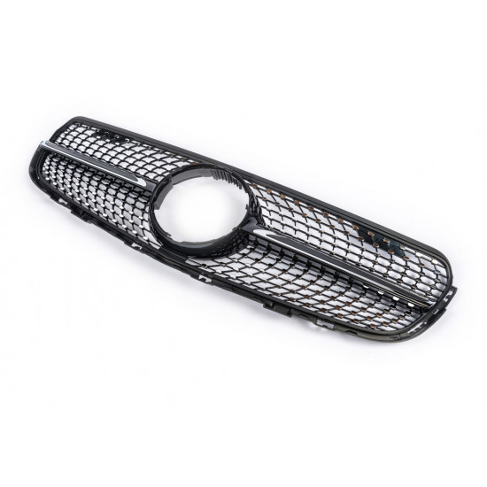 Передня решітка 2015-2019 (Diamond Black) З місцем під камеру для Mercedes GLC coupe C253 Передня решітка 2015-2019 (Diamond Black) З місцем під камеру для Mercedes GLC coupe C253