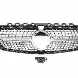 Передня решітка Diamond Silver (без місця під камеру) для Mercedes B-class W247 2019-2024 рр