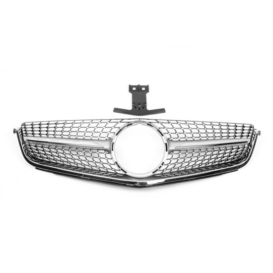 Передня решітка Diamond Silver (для C63) 2012-2015 для Mercedes C-class W204 рр Передня решітка Diamond Silver (для C63) 2012-2015 для Mercedes C-class W204 рр