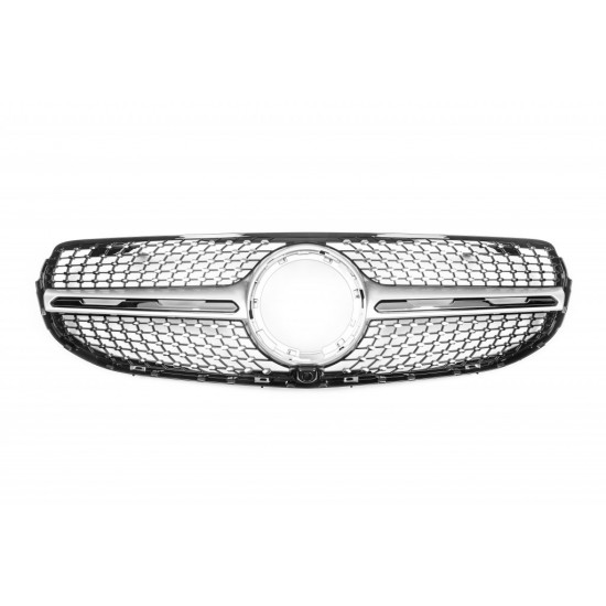 Передня решітка Diamond Silver (2020-2024) для Mercedes GLC X253 Передня решітка Diamond Silver (2020-2024) для Mercedes GLC X253