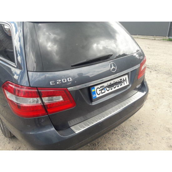 Накладка на задній бампер OmsaLine (2009-2013, SW, нерж) для Mercedes E-сlass W212 рр