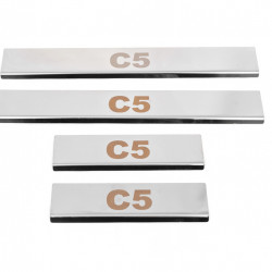 Накладки на пороги Carmos V1 (4 шт, нерж.) для Citroen C-5 2008-2017 років