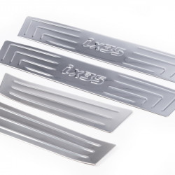 Накладки на пороги Carmos V1 (4 шт, нерж) для Hyundai IX-35 2010-2015рр