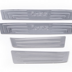 Накладки на пороги Carmos V1 (4 шт, нерж) для Hyundai IX-35 2010-2015рр