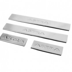 Накладки на пороги Carmos V2 (4 шт, нерж) для Opel Astra J 2010-2024 рр
