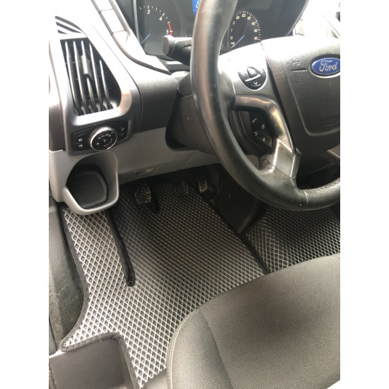 Килимки EVA (Передні, чорні) для Ford Custom 2013-2022 рр Килимки EVA (Передні, чорні) для Ford Custom 2013-2022 рр