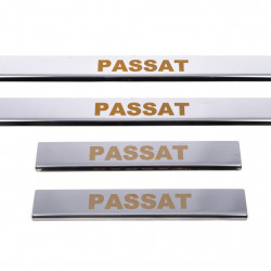 Накладки на пороги Carmos V1 (4 шт, нерж) для Volkswagen Passat B7 2012-2015рр