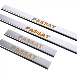 Накладки на пороги Carmos V1 (4 шт, нерж) для Volkswagen Passat СС 2008-2024 рр